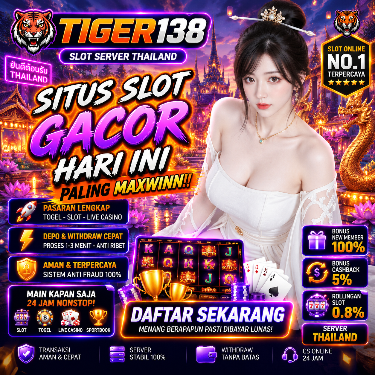 TIGER138 ♨️ Akses Eastsushiamboy Alternatif Slot Gacor Terlaris Server Thailand & Slot Thailand Paling Dicari Hari Ini!